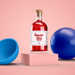 Free liquor bottle mockup download - Solleveld & Toim